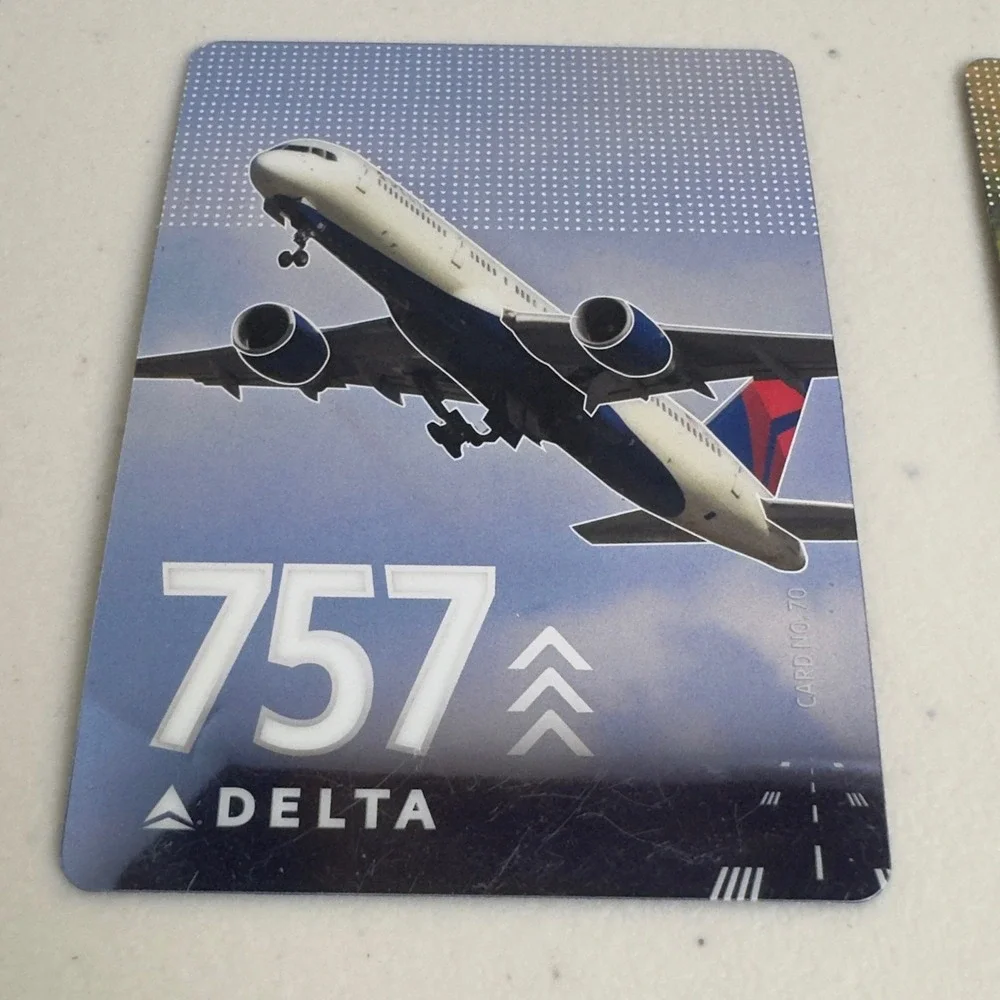 Delta Air Lines Trading Cards 2024 2025 Boeing 757 Airbus A321neo Pilot Card Lot